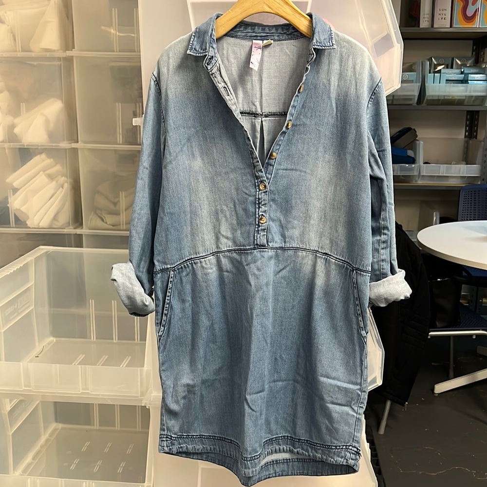 Denim-like dress